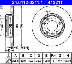ATE Ön Fren Diski 1